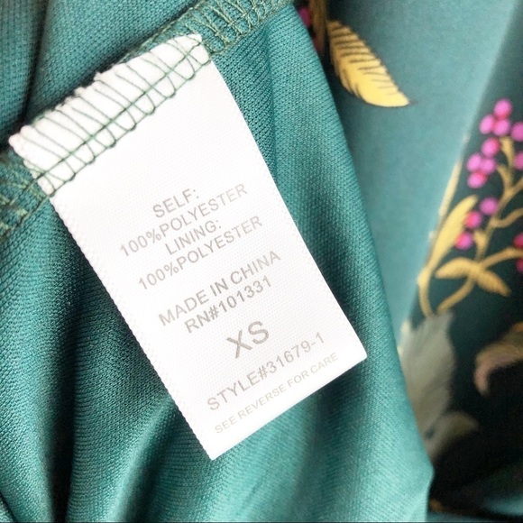 NEW Charlotte Russe green floral romper - Picture 9 of 10